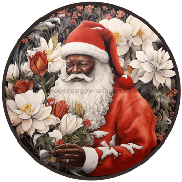 Christmas Sign, Santa Sign, DCO-00537, Sign For Wreath, 10